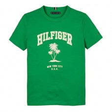 TOMMY HILFIGER μπλούζα παιδική KB0KB09649-YBR πράσινη